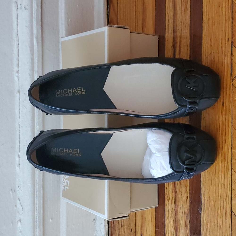Michael Kors Fulton Flat Shoes Black Size 7.5